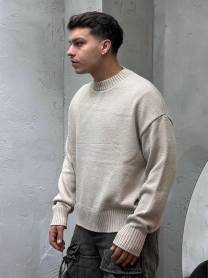 IVORY CROP SWEATER
