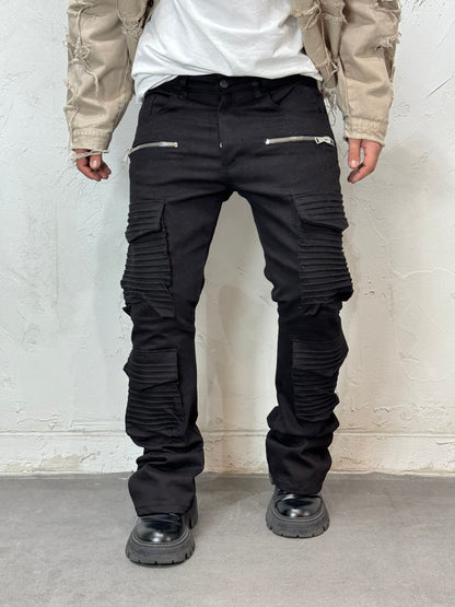 CARGO BAGGY FIT FULL POCKET BY PASSION BLACK