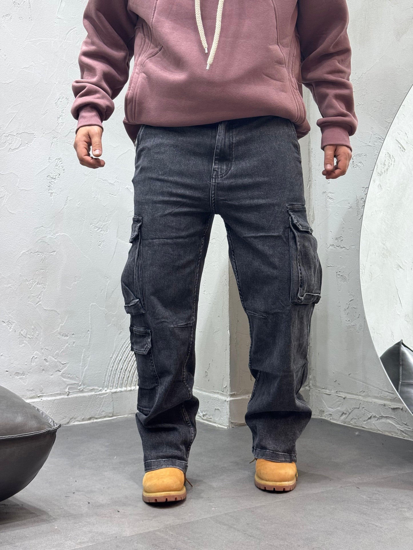 CARGO FULL POCKET GREY