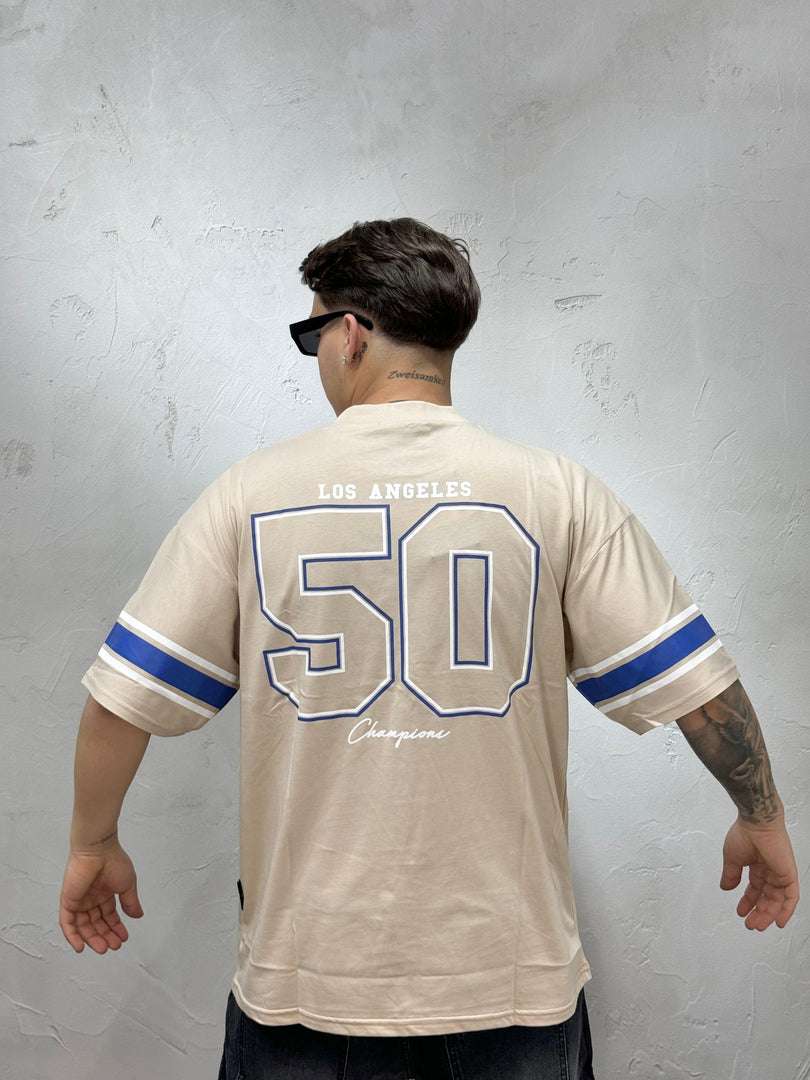 T-SHIRT LOS ANGELES 50 AVORIO