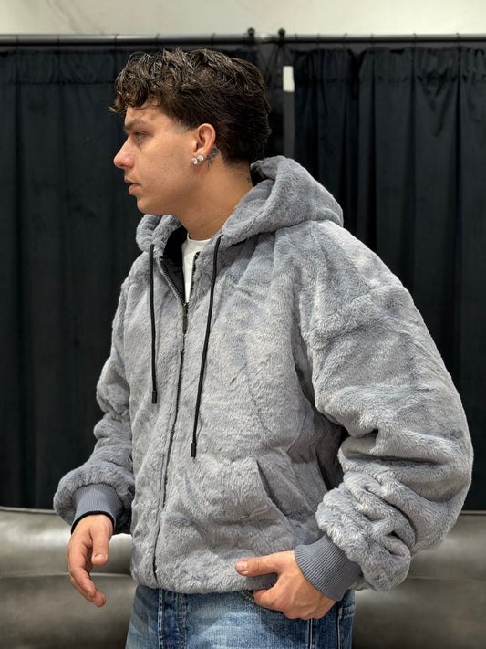 JACKET REVERSIBILE GREY/BLACK