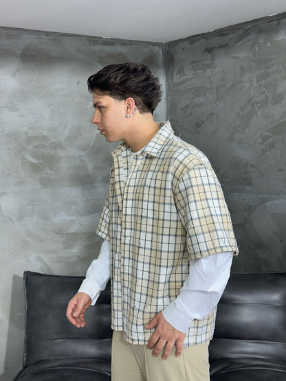 BIG SQUARES LONGSLEEVE SHIRT