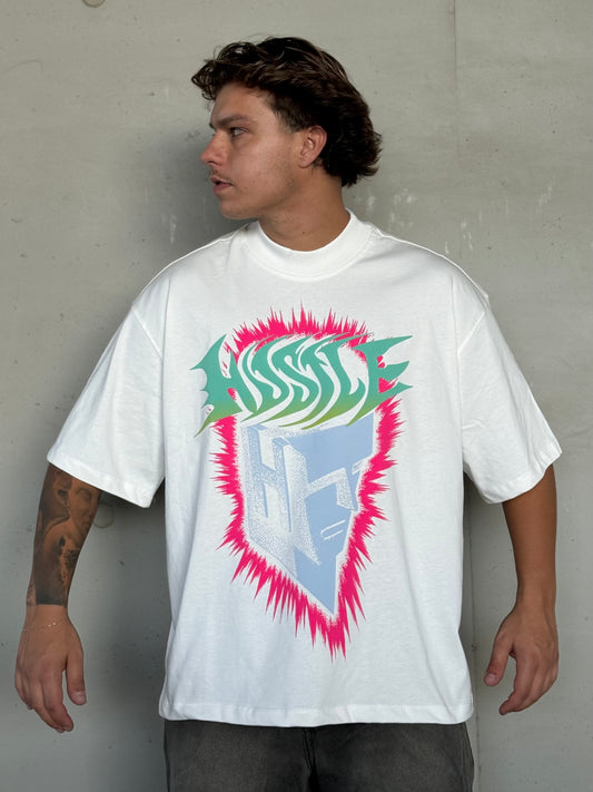 SHIRT HUSTLE WHITE