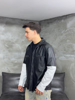 Carica l&#39;immagine nel visualizzatore Galleria, CAMICIA ECO-LEATHER LONG SLEEVE
