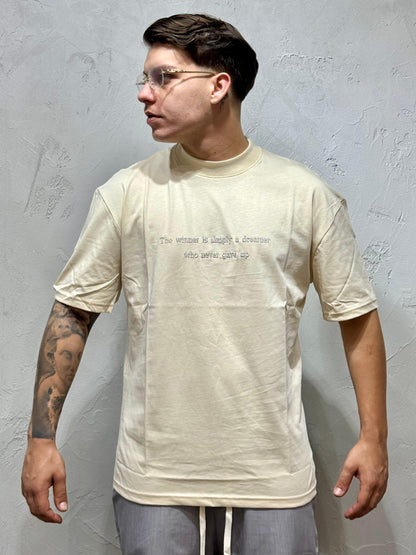 T-SHIRT THE WINNER BEIGE