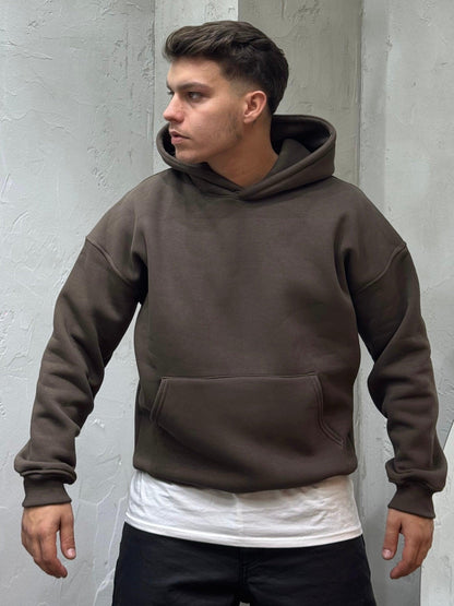 HOODIE BLNC LIMITED MINIMALISM MOKKA