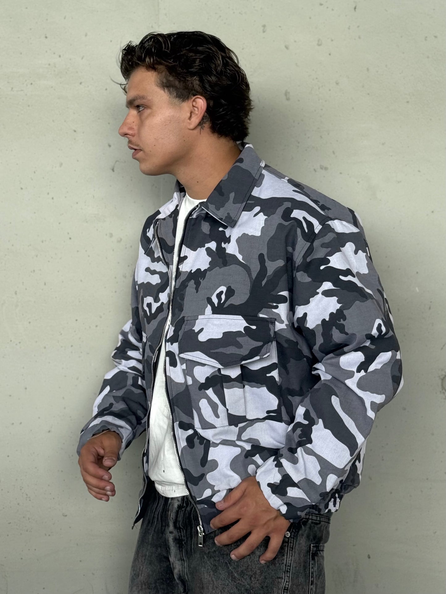 JACKET MIMETIC GREY