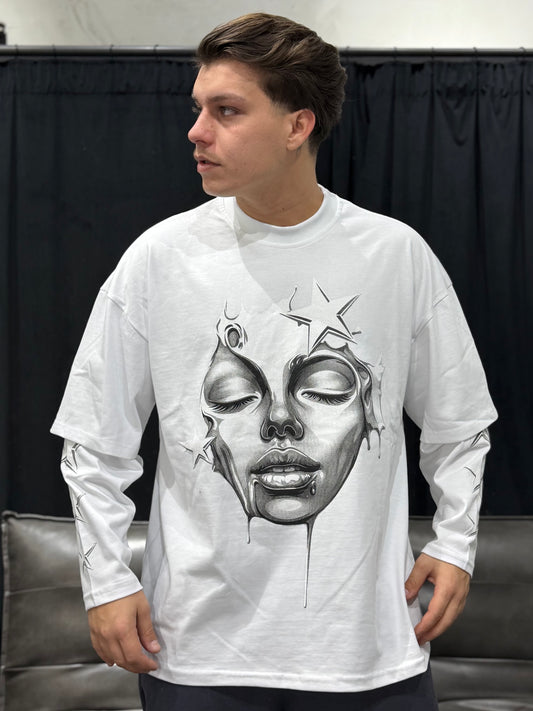 LONGSLEEVE LIP WHITE