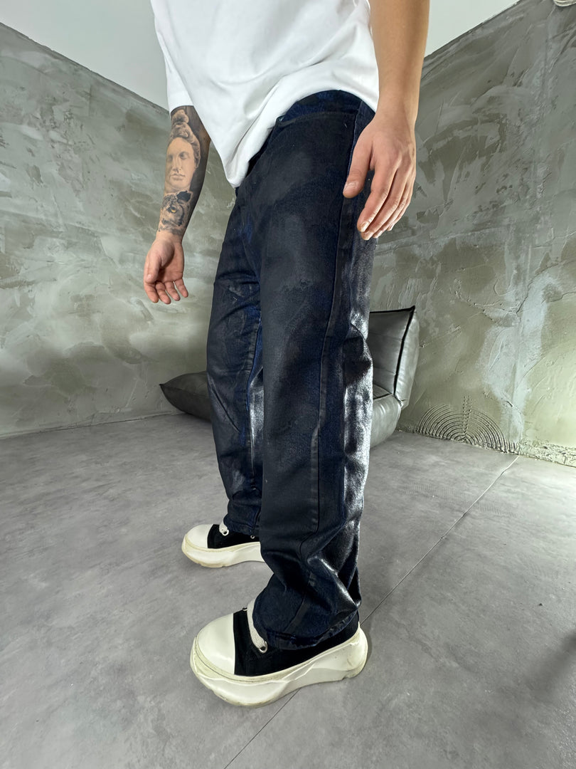 BAGGY FIT SPALMATO ECONOMY JEANS