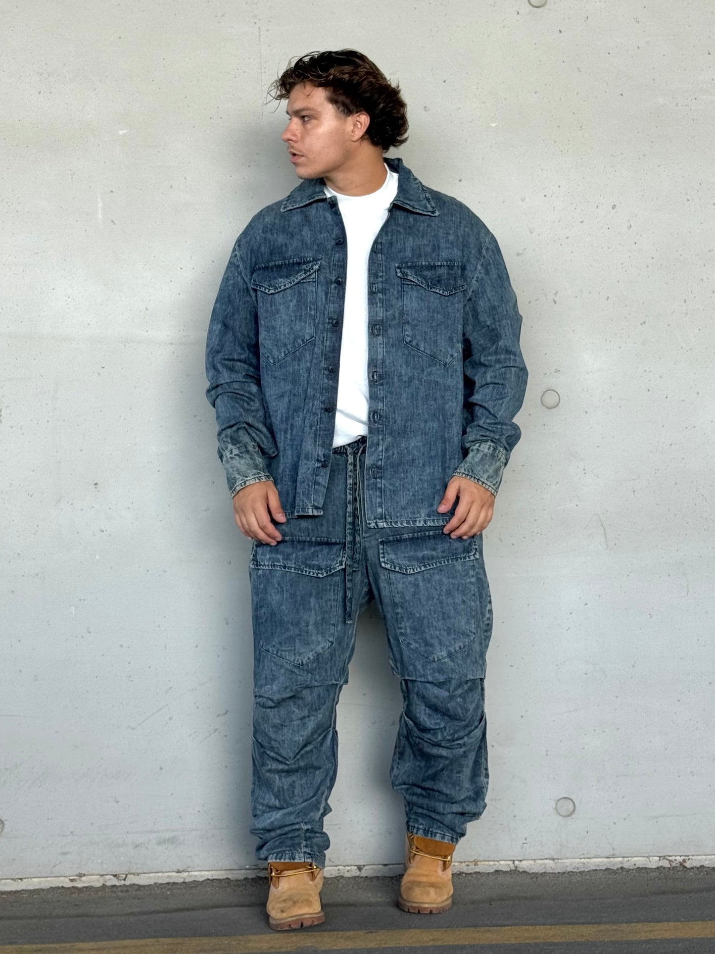 COORDSET MIRROR JEANS CHIARO
