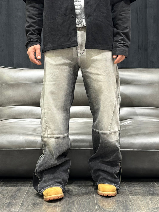 FLARED GREY ZIP