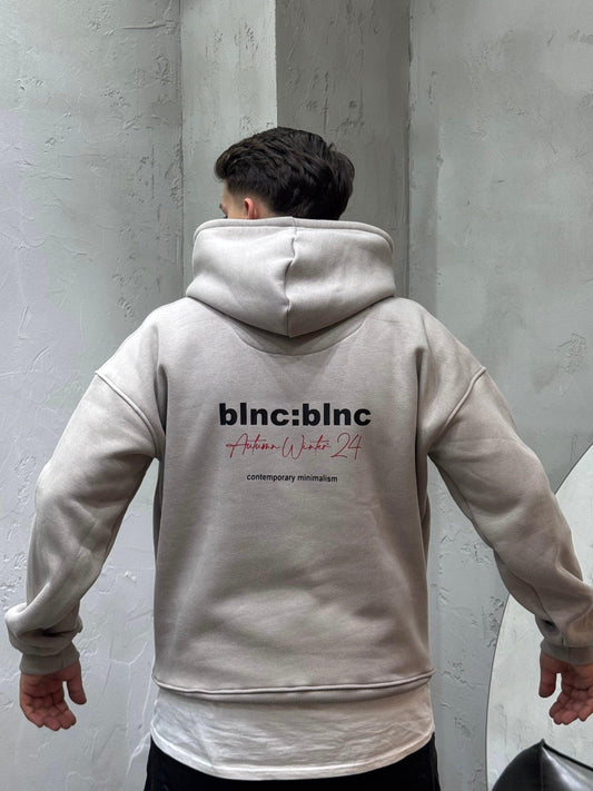 HOODIE BLNC LIMITED MINIMALISM TAUPE