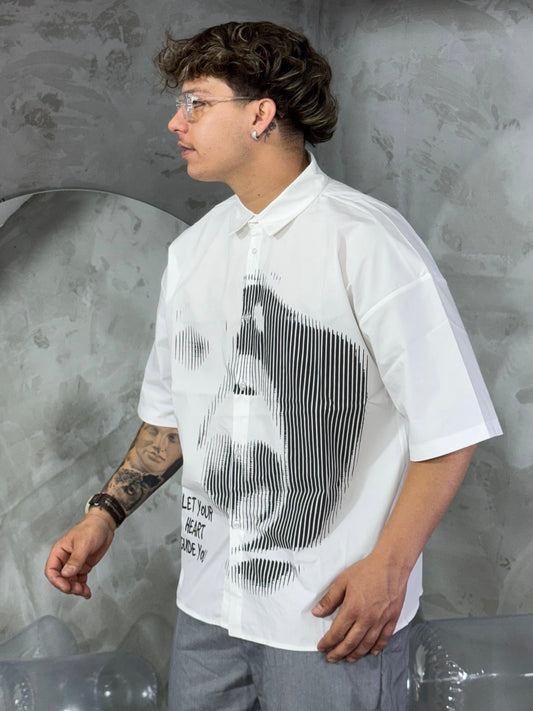 CAMICIA FACE WHITE