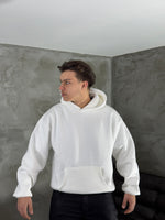 Load image into Gallery viewer, HOODIE BOXY FIT WHITE
