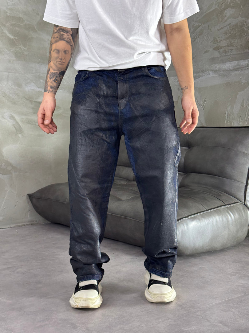 BAGGY FIT SPALMATO ECONOMY JEANS