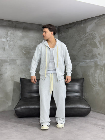 COORDSET LONG LACES GREY TRACKSUIT