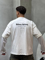 Carica l&#39;immagine nel visualizzatore Galleria, MAGLIA DOPPIATA BLNC LIMITED PANNA
