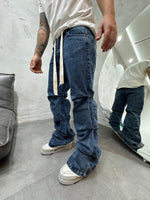 Load image into Gallery viewer, BAGGY DRAPERY JEANS
