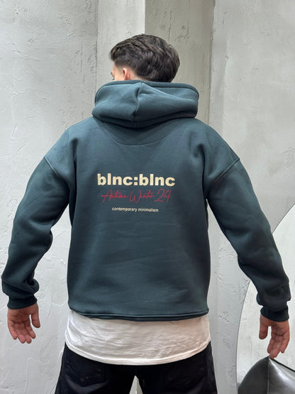 HOODIE BLNC LIMITED MINIMALISM GREEN