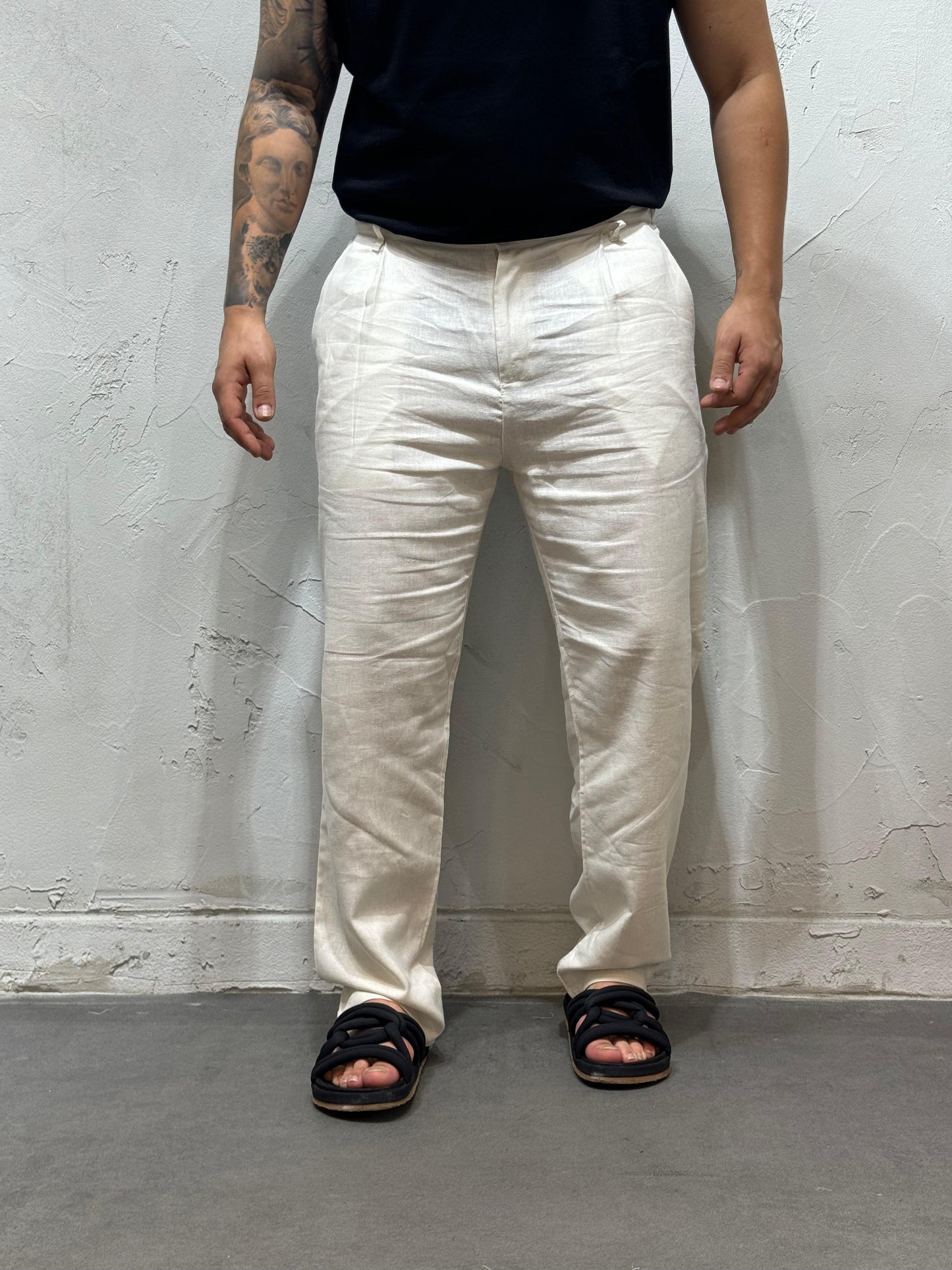 COORDINATO FORMENTERA IN LINO BEIGE