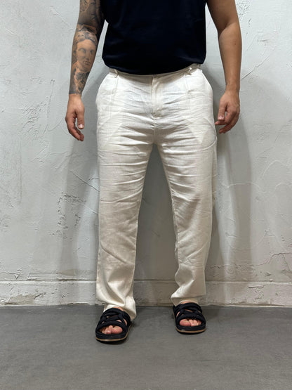 COORDINATO FORMENTERA IN LINO BEIGE