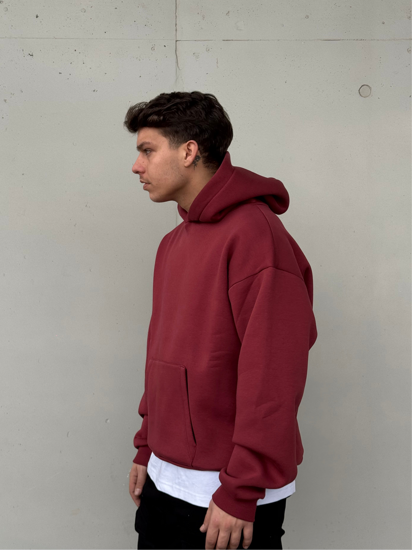 HOODIE BOXY FIT BORDEAUX