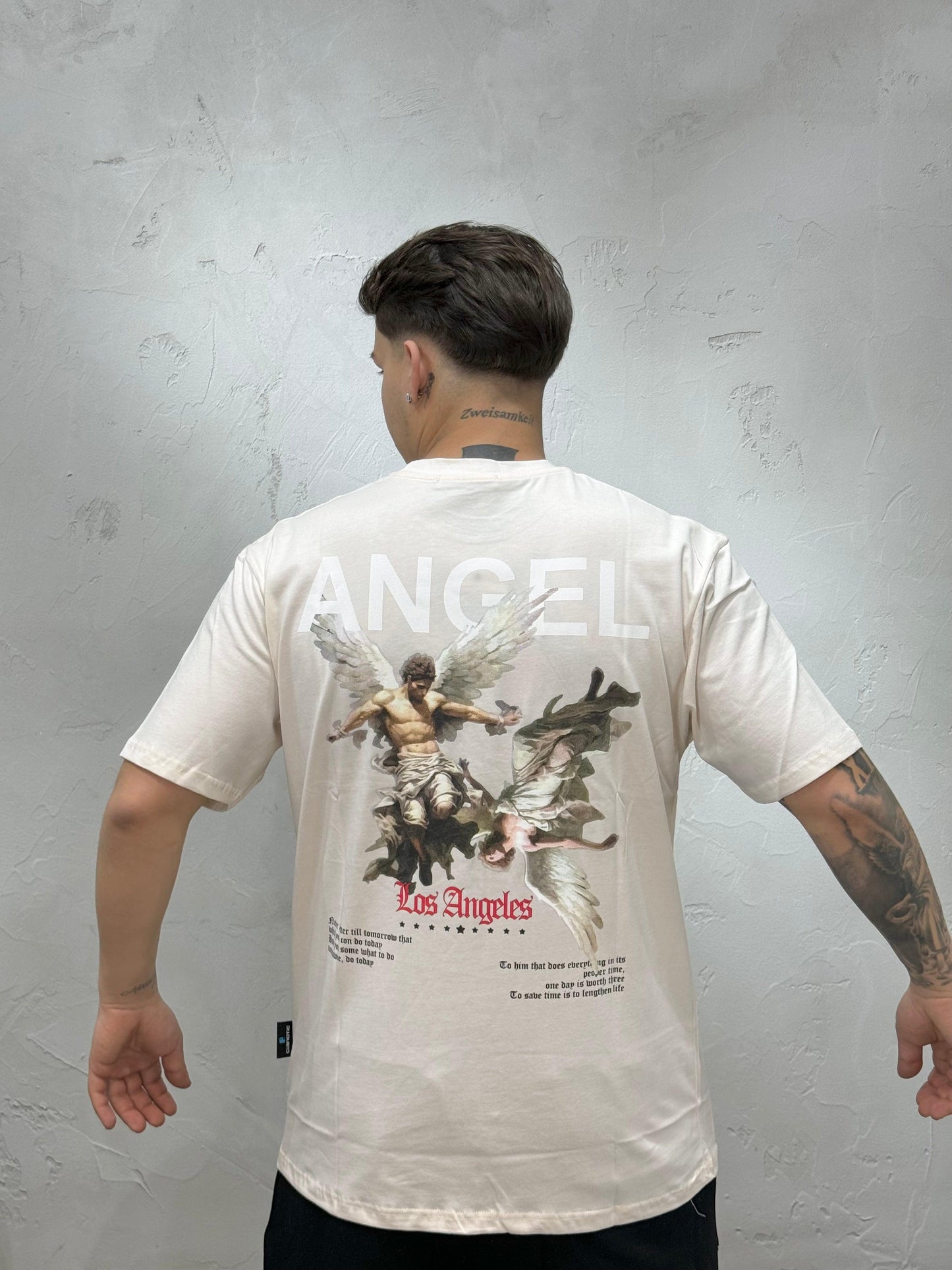 T-SHIRT REGULAR FIT ANGEL CREMA