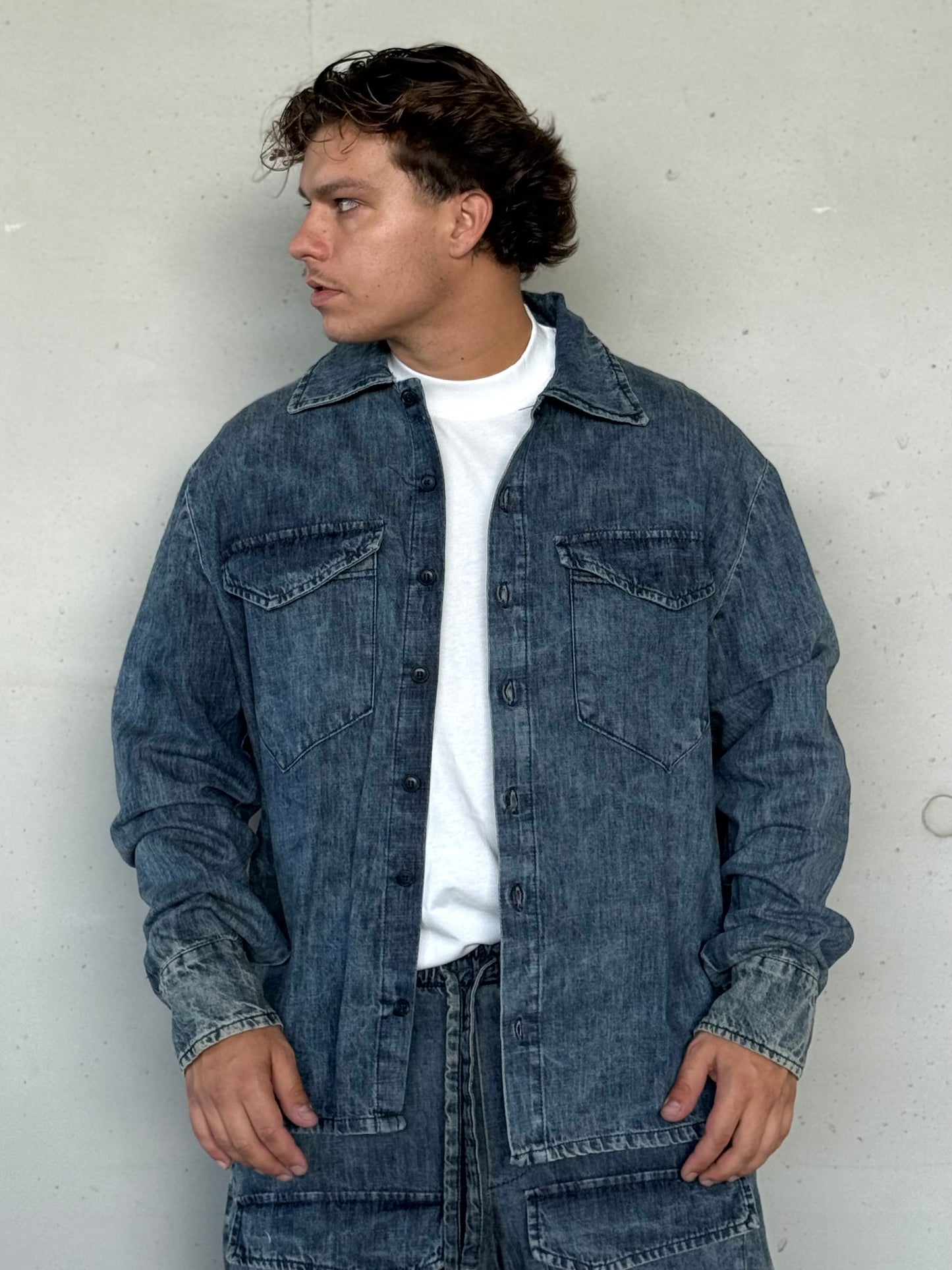 COORDSET MIRROR JEANS CHIARO