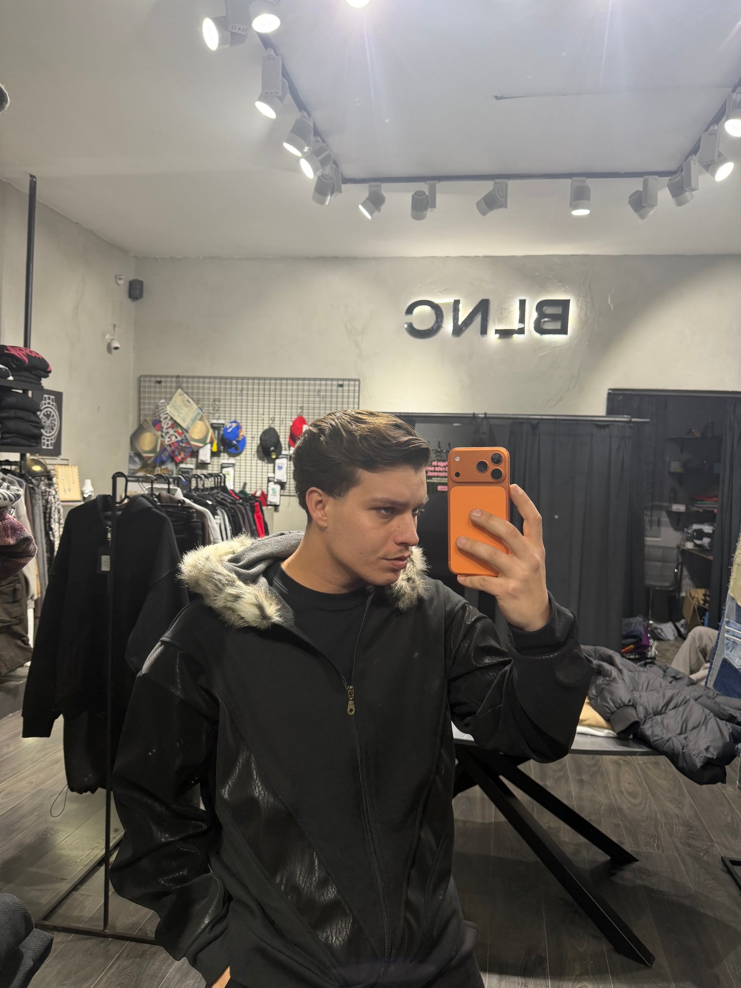 JACKET PELLICCIA BLACK