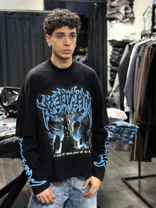 LONGSLEEVE DAIAMOND BLACK