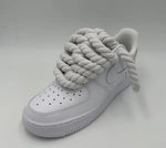 Carica l&#39;immagine nel visualizzatore Galleria, AIRFORCE 1 CUSTOM ROPE LACE BIANCO
