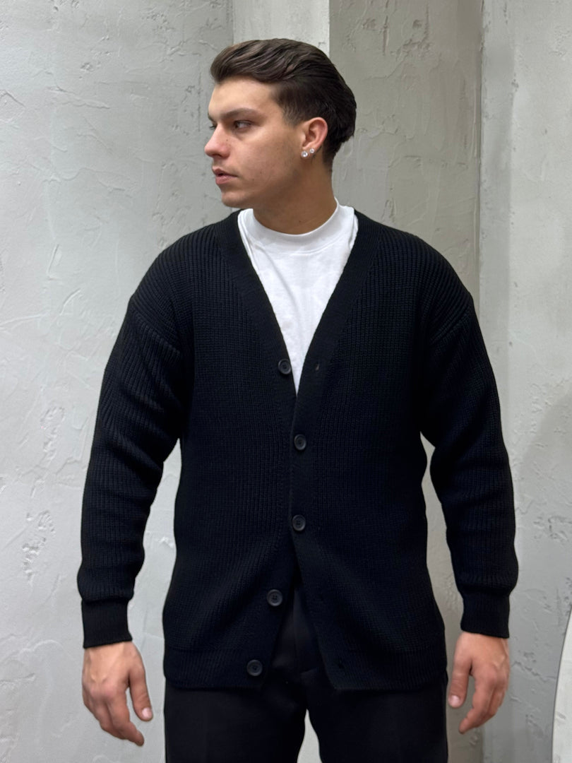 CARDIGAN BASICO NERO