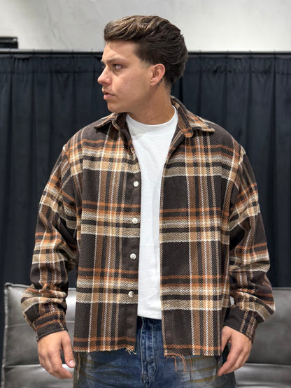 CAMICIA QUADRI BROWN