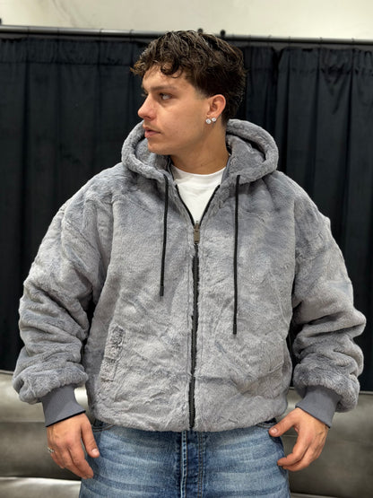 JACKET REVERSIBILE GREY/BLACK