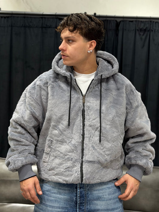 JACKET REVERSIBILE GREY/BLACK