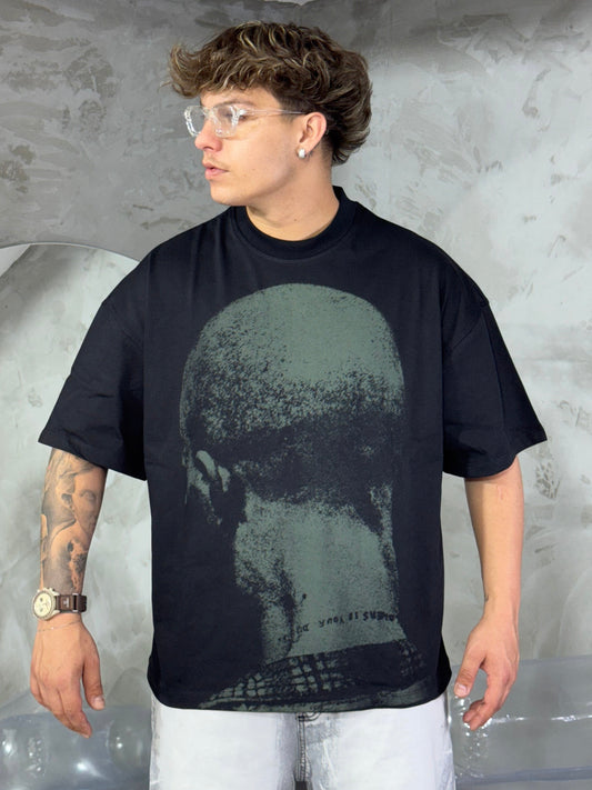 T-SHIRT HEAD BLACK