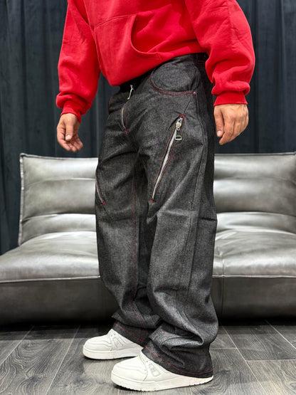 BAGGY FIT FULLED ZIP