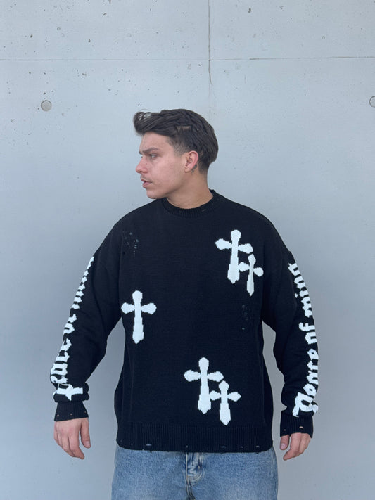 MAGLIONCINO PEACE BLACK