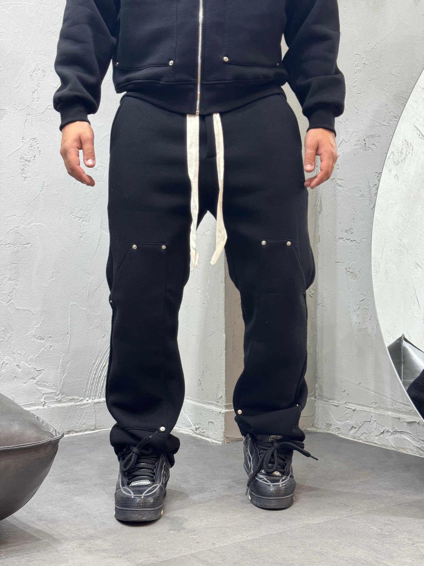 CARPENTER BLACK TRACKSUIT COORDINATE