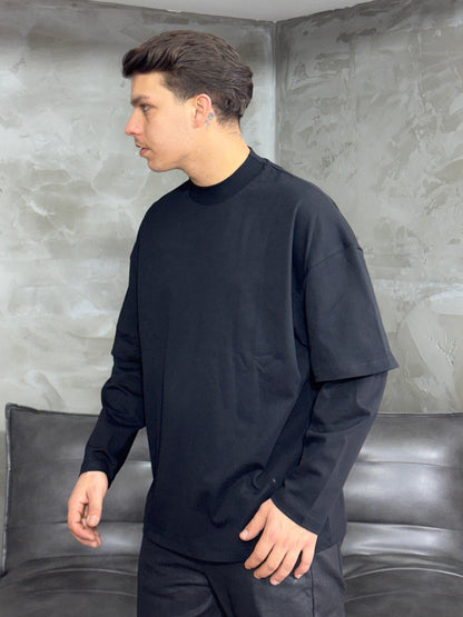 T-SHIRT LONGSLEEVES BLACK