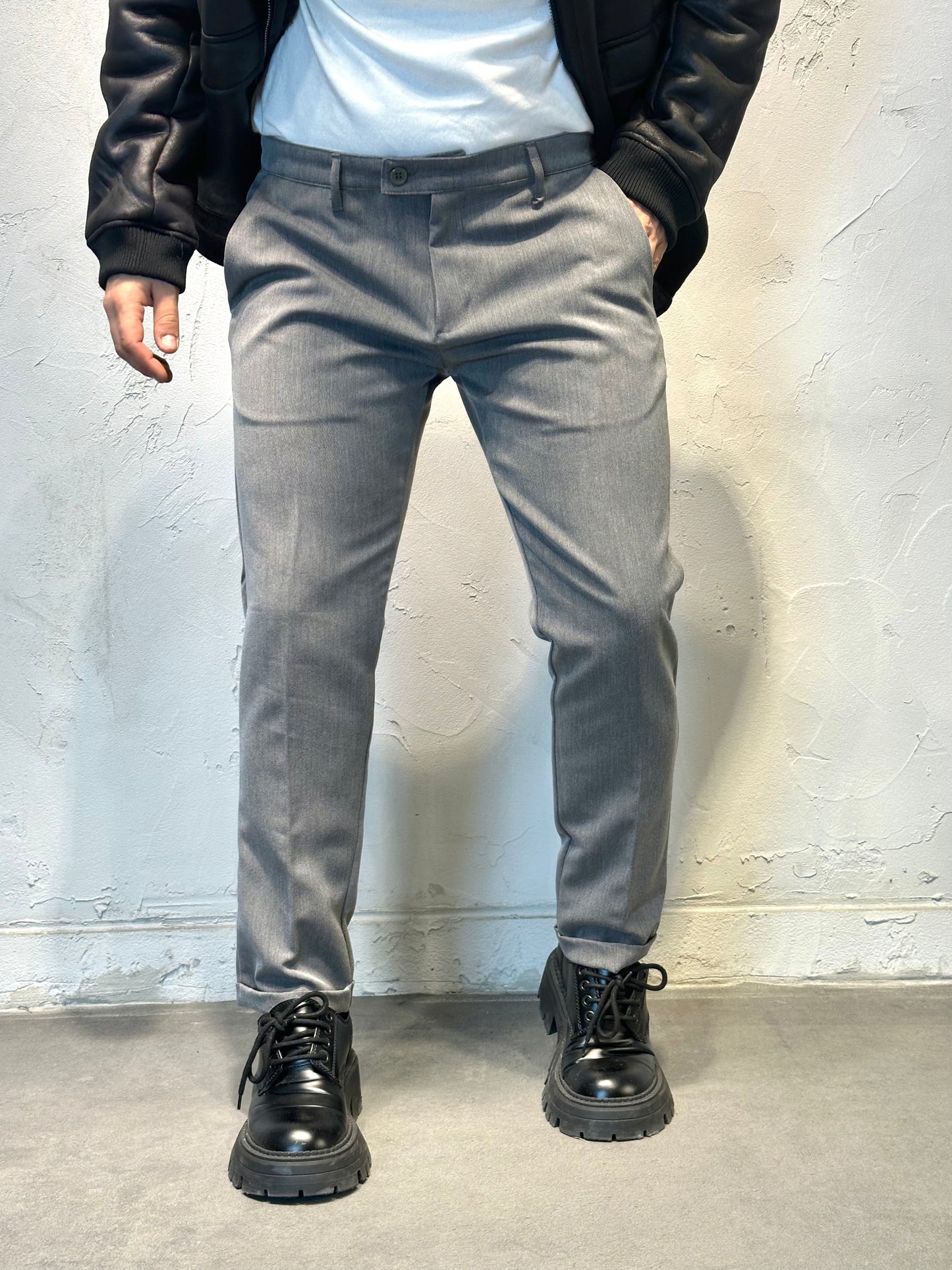 CLASSIC GRAY TROUSERS