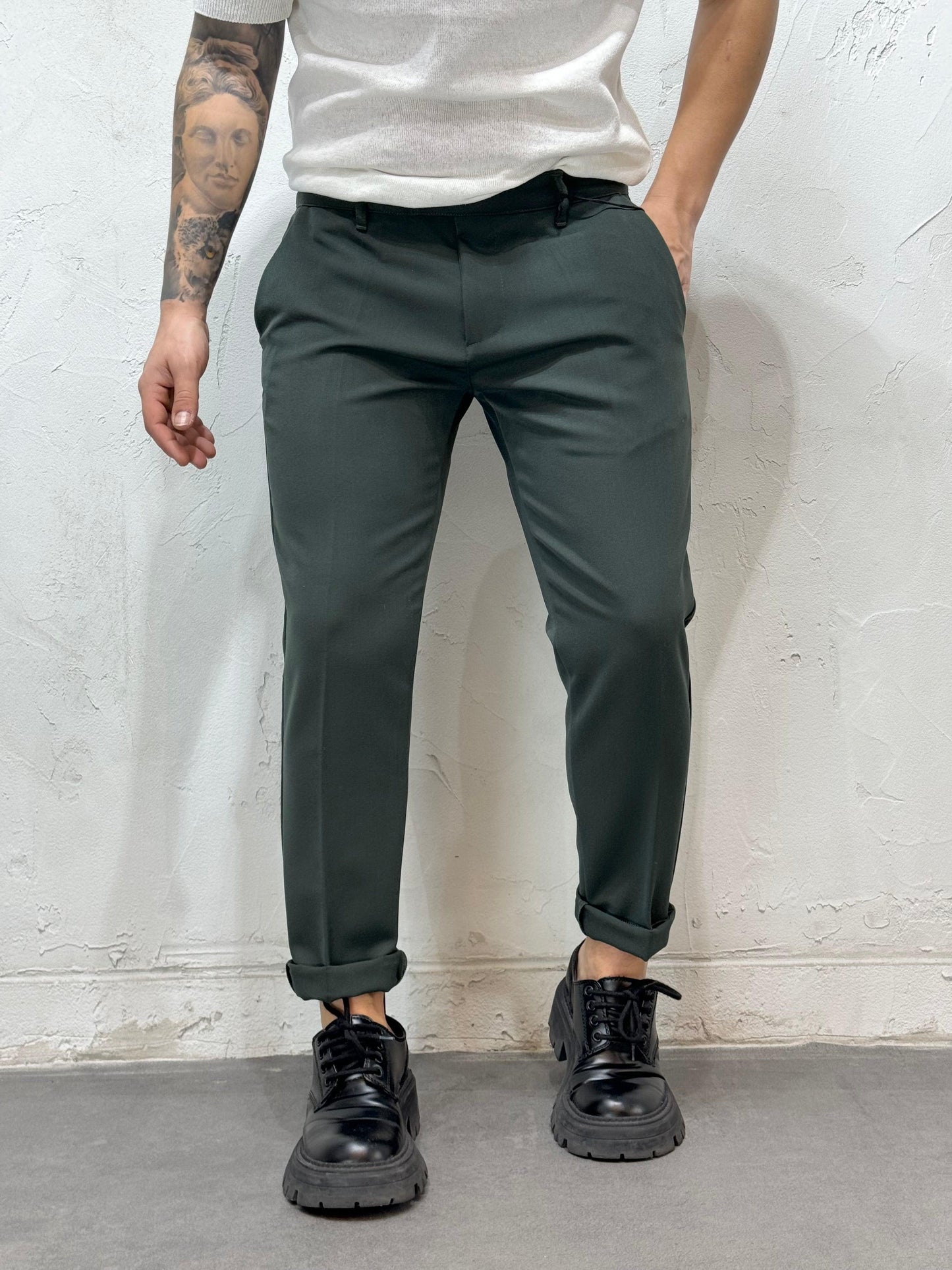 CLASSIC GREEN TROUSERS