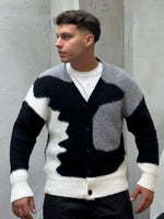 Load image into Gallery viewer, CARDIGAN TRICOLOR BLACK
