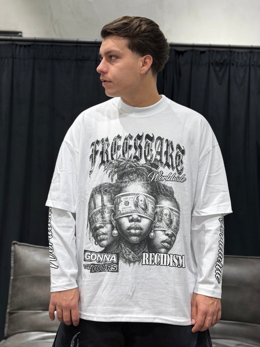 LONGSLEEVE RECIDISM WHITE
