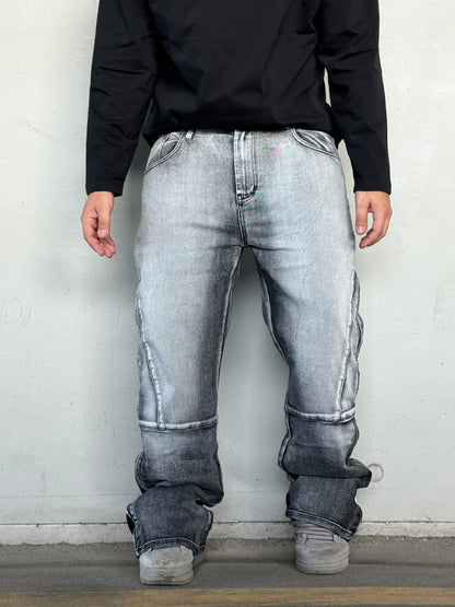 FLARED GREY ZIP