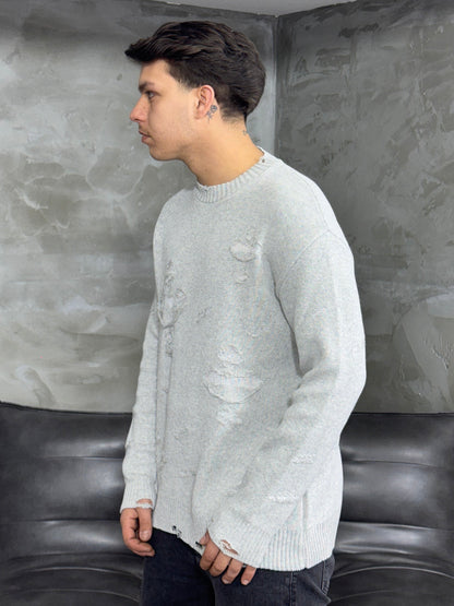 CROSSES GREY SWEATER