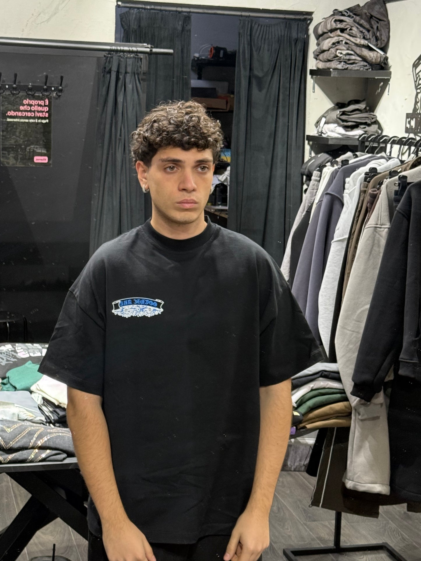 T SHIRT CHROME MOD BLACK