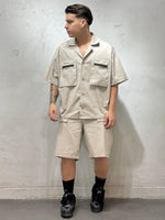 Load image into Gallery viewer, COORDINATO HALF SLEEVED CUBA BEIGE
