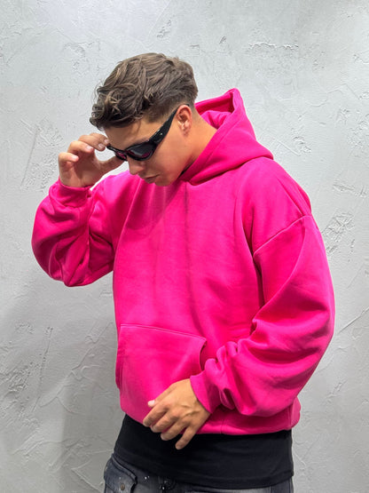 HOODIE BOXY FIT FUCSIA