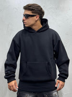 Load image into Gallery viewer, HOODIE BOXY FIT BLACK
